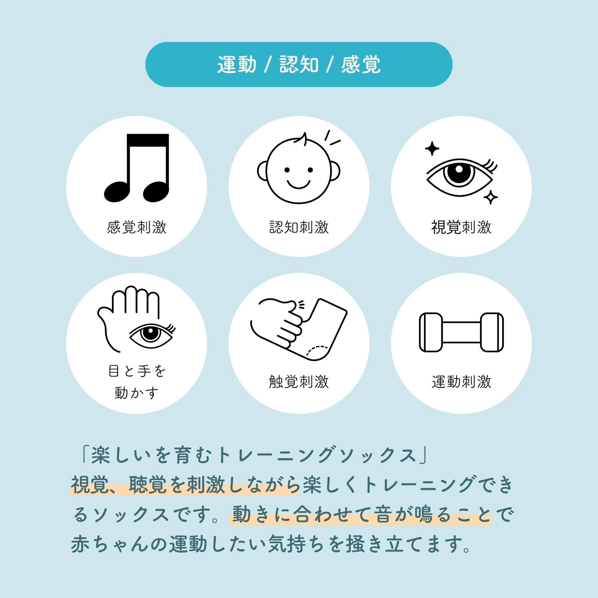 タクタイルソックス(ラトル付きソックス)