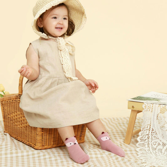 アティパス 靴下 アニマルズ キツネ 着用イメージ